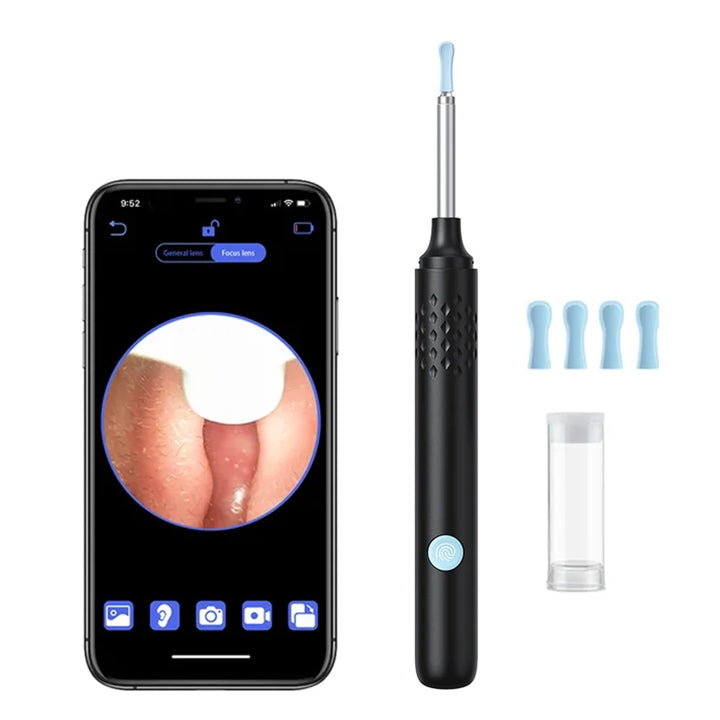 Professional Wireless Ear Wax Removal Tool with HD Endoscope Camera and LED Light
